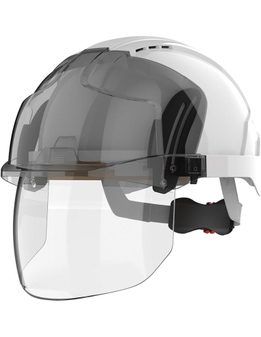 Kask EVO VISTAshield z wizjerem, biały