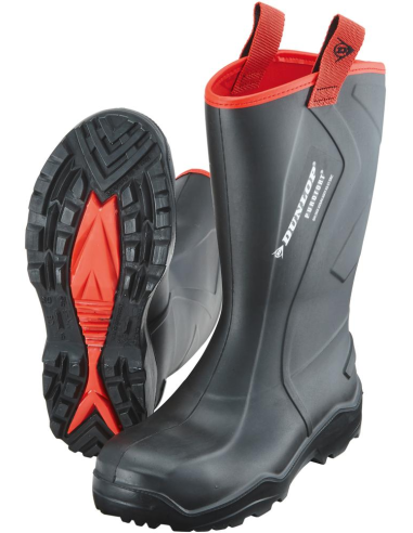 Buty Dunlop Purofort+ Rugged, rozmiar 44, czarne