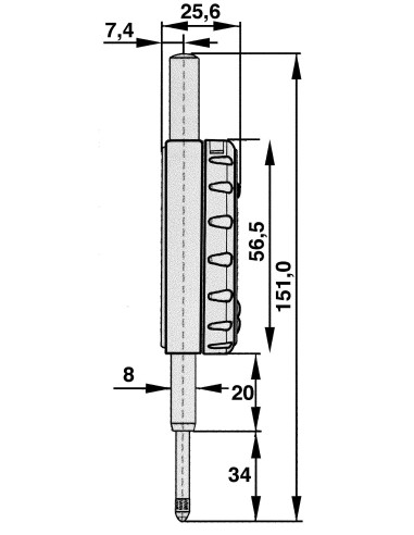 Czujnik zegarowy cyfrowy 25/0,01 mm Limit